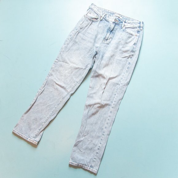 Pacsun Light Wash High Waisted Straight Leg Mom Jeans Size 28 - Picture 2 of 9